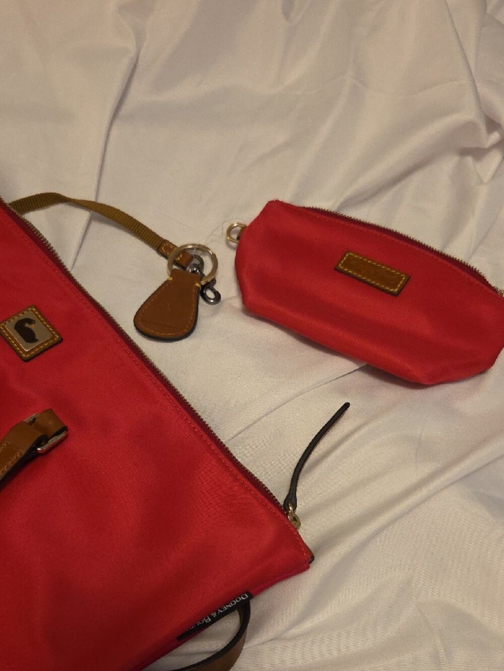 Bright Pink Dooney & Bourke Tote - Picture 6 of 7